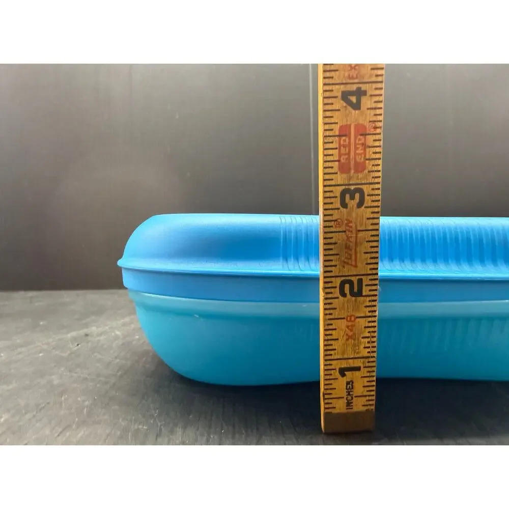 Blue Tupperware Microwave Breakfast Egg Omelet Maker